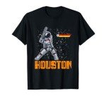 Houston Baseball a Space City Baseball and Vintage Astronaut T-Shirt