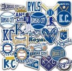 25 PCS American Baseball Stickers for Water Bottle, Laptop, Bicycle, Computer, Motorcycle, Travel Case, Car Decal Decoration Sticker 2-2.5 inches