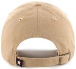 47 MLB Khaki Primary Logo Clean Up Adjustable Strap Baseball Dad Hat Cap, Adult One Size Fits All - Houston Astros - Khaki