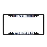 Fan Mats 31305: Detroit Tigers Metal License Plate Frame Black Finish