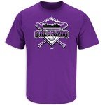 No Place Like Home T-Shirt for Colorado Baseball Fans (SM-5XL) (Purple Short Sleeve, Large)