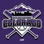 No Place Like Home T-Shirt for Colorado Baseball Fans (SM-5XL) (Purple Short Sleeve, Large)