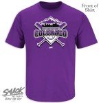No Place Like Home T-Shirt for Colorado Baseball Fans (SM-5XL) (Purple Short Sleeve, Large)