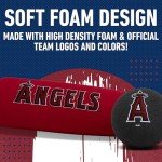 Franklin Sports Los Angeles Angels Foam Bat & Ball Set - Soft Jumbo Team Baseball Bat and Ball Team Logo - MLB Official Licensed Product Red 21-Inch
