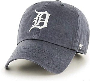 '47 MLB Vintage Navy Clean Up Adjustable Hat Cap, Adult One Size Detroit Tigers Vintage Navy