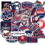 29 PCS Set of Columbus Vinyl Blue Jackets Stickers Pack Columbus Decal Blue Jackets 2-3 inches