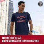 Wright & Ditson NHL Game Day Short Sleeve T-Shirt (Columbus Blue Jackets - Navy, Adult Large)