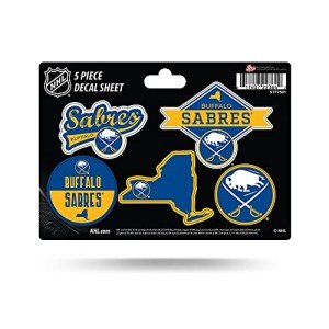 Rico Industries NHL Buffalo Sabres 5-Piece Die-Cut Decal Sheet