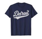 DETROIT VARSITY SCRIPT CLASSIC SPORTS JERSEY STYLE T-Shirt