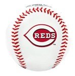 Rawlings MLB Cincinnati Reds Team Logo Baseball, Official, White