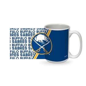 Rico Industries NHL Hockey Buffalo Sabres 15 oz White Ceramic Mug