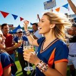 Baseball Bracelets for Women Stackable Orange Navy Game Day Heishi Bracelets Preppy Friendship Sports Bracelet Softball Baseball Jewelry Accessories Party Favors Gifts (Orange Navy)