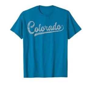 Colorado Baseball Fan Vintage Rocky Mountains T-Shirt