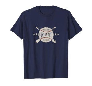 Kansas City Missouri KC T-Shirt Vintage Baseball Graphic Tee T-Shirt