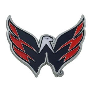 FANMATS 22800 Washington Capitals 3D Color Metal Emblem, Diecut Team Logo Auto Emblem