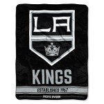 Northwest NHL Los Angeles Kings Unisex-Adult Micro Raschel Throw Blanket, 46" x 60", Break Away