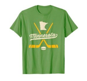 Vintage Minnesota Ice Hockey Sticks Sports Team Fan Gift T-Shirt