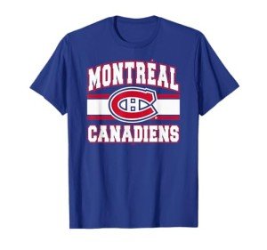 Montreal Canadiens Stripe Royal Officially Licensed T-Shirt