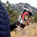 Rico Industries NHL Hockey Ottawa Senators 20oz Stainless Steel Tumbler with Lid - Great For Coffee, Tea, Water or Cocktails