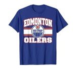 Edmonton Oilers Stripe Blue Officially Licensed T-Shirt