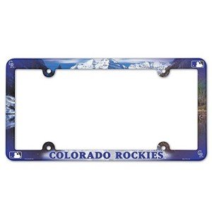 Wincraft MLB Colorado Rockies Full Color License Plate Frame, Team Color, One Size