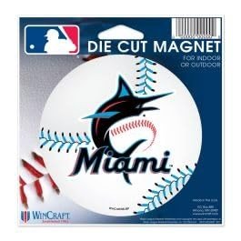 WinCraft MLB Miami Marlins Die Cut Magnet, 4.5" x 6"