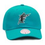 Mitchell & Ness Florida Marlins Evergreen Strapback Cooperstown Cap Teal