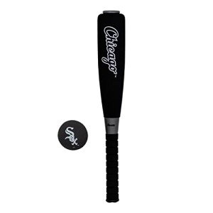 Franklin Sports MLB Chicago White Sox Team Jumbo Foam Bat and Ball Set, 21-Inch, Black