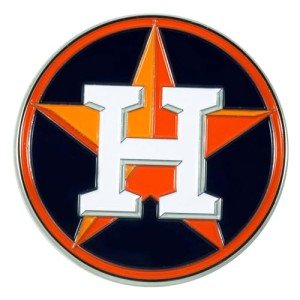 FANMATS 26589 Houston Astros 3D Color Metal Emblem, Diecut Team Logo Auto Emblem