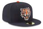 New Era MLB 59FIFTY Cooperstown Authentic Collection Fitted On Field Game Cap Hat (7 3/4, Detroit Tigers Navy Cooperstown)