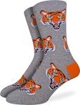 Good Luck Sock Men's Tigers Socks, Adult, Shoe Size 7-12