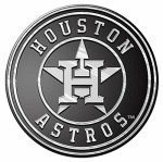 Team ProMark MLB Houston Astros Chrome Automobile Emblem, 4" x 3"