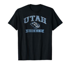 Utah Mammoth Vintage Hockey Black NHL Officially Licensed T-Shirt