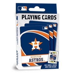MasterPieces Officially Licensed MLB Houston Astros Playing Cards - 54 Card Deck for Adults
