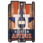 MLB Houston Astros Wood Fence Sign, Black
