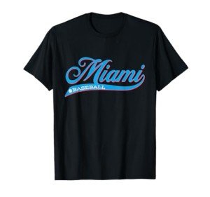 Vintage Retro Miami Baseball Classic T-Shirt