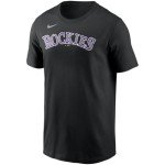 Nike Men's MLB Wordmark Legend Performance T-Shirt (US, Alpha, X-Large, Regular, Regular, Black, Colorado Rockies)