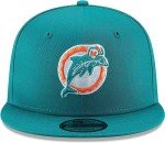New Era NFL 9FIFTY Adjustable Snapback Hat Cap One Size Fits All (Miami Dolphins Historic Logo)