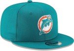New Era NFL 9FIFTY Adjustable Snapback Hat Cap One Size Fits All (Miami Dolphins Historic Logo)