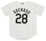 Outerstuff MLB Boys Youth Home Replica Player Jersey, Colorado Rockies, Nolan Arenado, Large (14-16) White