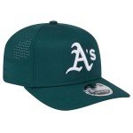 New Era Unisex-Adult MLB Adventure Perform 9SEVENTY Baseball Team Color Stretch Adjustable Snapback Hat One Size Fits All - Oakland Athletics - Green