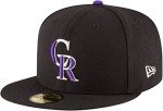 New Era MLB 59FIFTY Team Color Authentic Collection Fitted On Field Game Cap Hat (as1, Numeric, Numeric_7_and_7_eighths, Colorado Rockies)