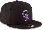 New Era MLB 59FIFTY Team Color Authentic Collection Fitted On Field Game Cap Hat (as1, Numeric, Numeric_7_and_7_eighths, Colorado Rockies)