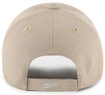 47 MLB Khaki White Primary Logo MVP Adjustable Hat, Adult One Size Fits All - Oakland Athletics - Khaki White