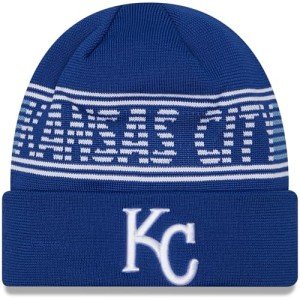 New Era Unisex-Adult MLB Authentic Collection Primary Logo Wordmark Cuffed Beanie Cold Weather Knit Hat (Kansas City Royals - Blue)