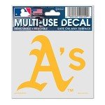 Wincraft MLB Oakland A's 84476010 Multi-Use Decal, 3" x 4"