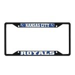 Fan Mats 31307: Kansas City Royals Metal License Plate Frame Black Finish