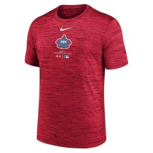 Nike Men's MLB City Connect Legend Practice Velocity T-Shirt (US, Alpha, X-Large, Regular, Regular, Red, Miami Marlins)