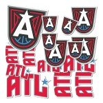 Desert Cactus Atlanta Dream Sticker WNBA Women's National Basketball Association Officially Licensed Vinyl Decal Laptop Water Bottle Car Scrapbook (Type 1-1)