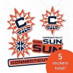 Desert Cactus Connecticut Sun Sticker WNBA Women's National Basketball Association Officially Licensed Vinyl Decal Laptop Water Bottle Car Scrapbook (Type 2)